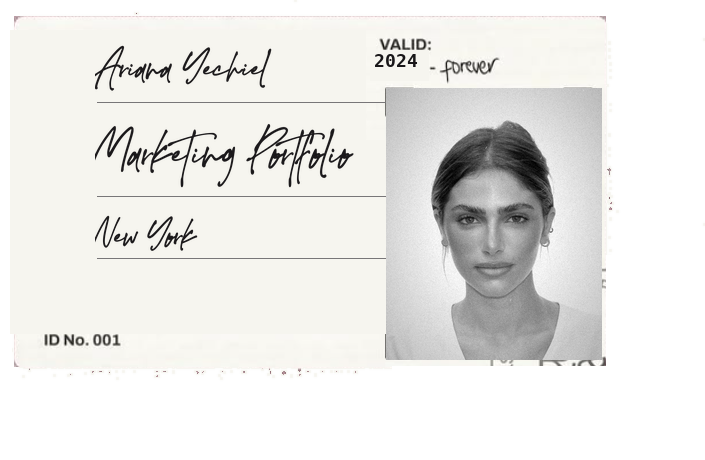 Ariana Yechiel — Marketing Portfolio ID card