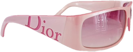 Pink Dior wrap sunglasses